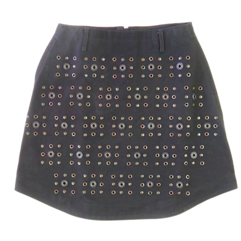 Coach Black Grommet Skirt size 4